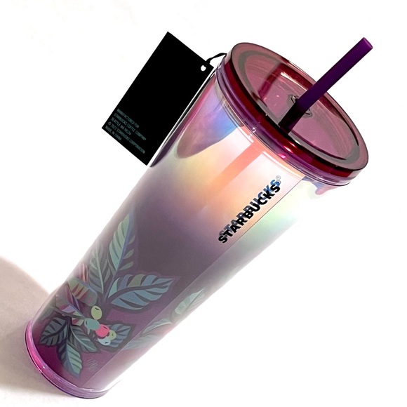 Starbucks 2023 Sign Language Cold Cup with Straw Purple 24oz - Picture 8 of 13